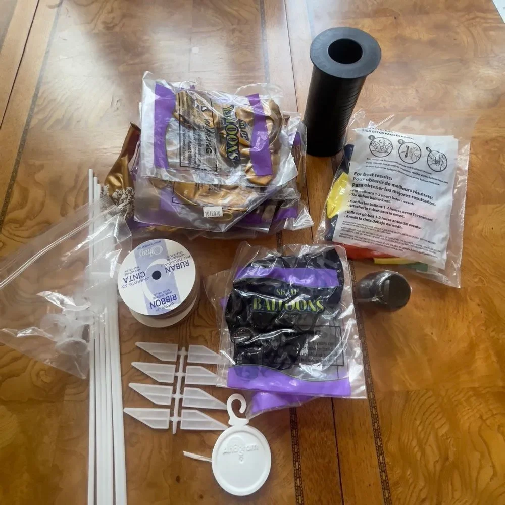 Gold & Black Balloon Making Supplies!